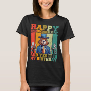 Camiseta Feliz día de la marmota 2025 divertido amante de l