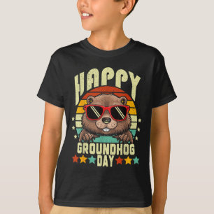 Camiseta Feliz Día de la Marmota 2025 Divertido Amante de l