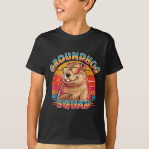 Camiseta Feliz Día de la Marmota 2025 Divertido Equipo de M