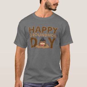 Camiseta Feliz Día de la Marmota 2 de febrero Regalo de ce