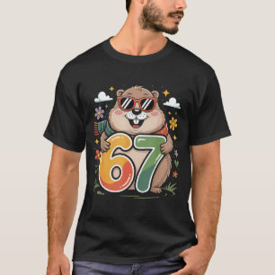 Camiseta Feliz día de la marmota 67 divertidos Sungles de m