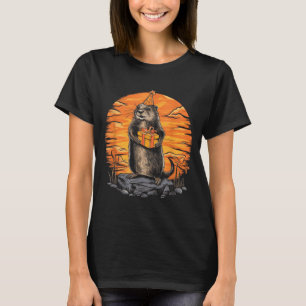 Camiseta Feliz Día de la Marmota con Fiesta de Cumpleaños