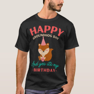 Camiseta Feliz Día de la Marmota, cumpleaños, amantes de la