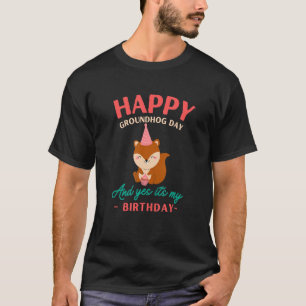Camiseta Feliz Día de la Marmota, cumpleaños, amantes de la