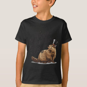 Camiseta Feliz Día de la Marmota Disfraz de Animal de Marmo