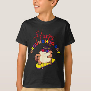 Camiseta Feliz Día de la Marmota Funny Día de la Marmota Sk