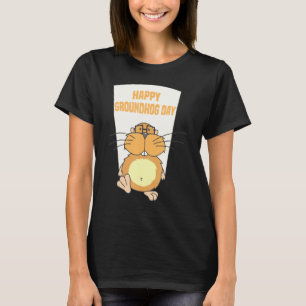 Camiseta Feliz Día de la Marmota Graciosa celebración del D