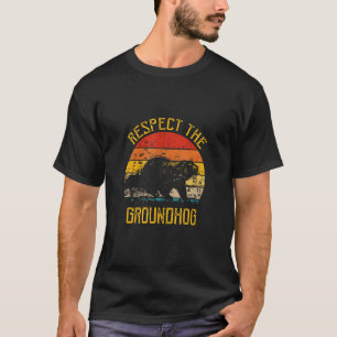 Camiseta Feliz Día De La Marmota Respeto A La Graciosa Noch