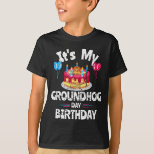 Camiseta Feliz día de la marmota y sí es mi cumpleaños Grou