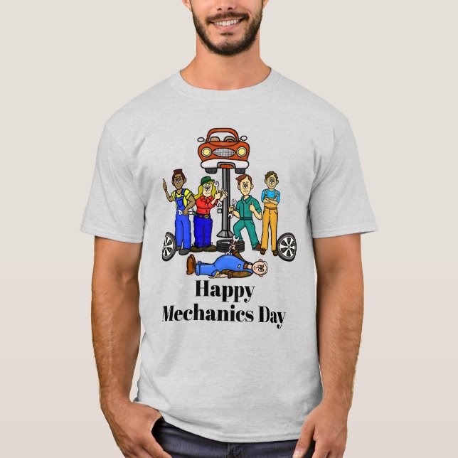 Camiseta Feliz Día de la Mecánica (Anverso)