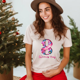 Camiseta feliz Día de la Mujer