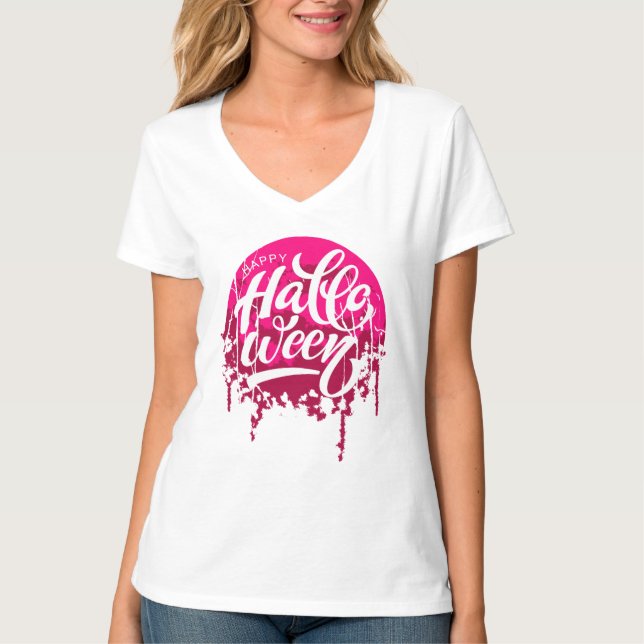 Camiseta Feliz Día de la Noche de Halloween (Anverso)