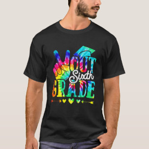 Camiseta Feliz Día De La Paz Escolar En El Sexto Grado