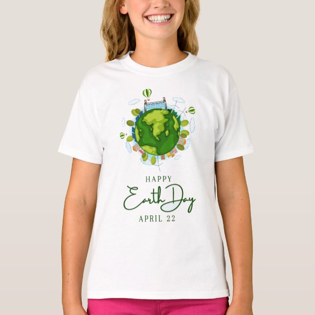 Camiseta Feliz Día de la Tierra (Anverso)