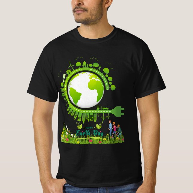 Camiseta Feliz Día de la Tierra (Anverso)