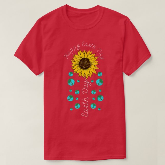 Camiseta Feliz Día de la Tierra Cuesta de la Naturaleza del (Diseño del anverso)