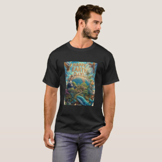 Camiseta Feliz Día de la Tierra Fantasía Arte