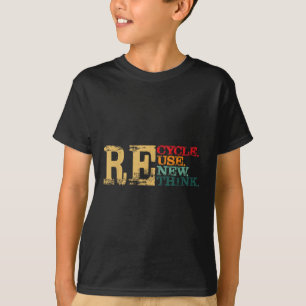 Camiseta Feliz Día de la Tierra Reciclar Reutilizar Renovar