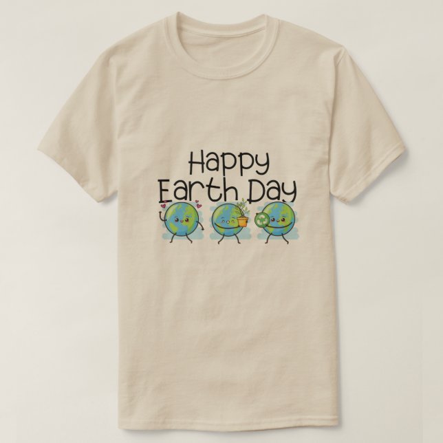 Camiseta Feliz Día de la Tierra Regalo de Navidad Verde (Diseño del anverso)