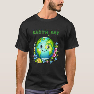 Camiseta Feliz Día de la Tierra Salven el Planeta Niños, Mu