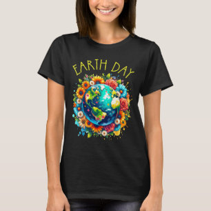 Camiseta Feliz Día de la Tierra Tierra Adorable co