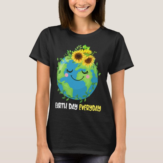 Camiseta Feliz Día de la Tierra Todos los Días 2023 Salvar  (Anverso)