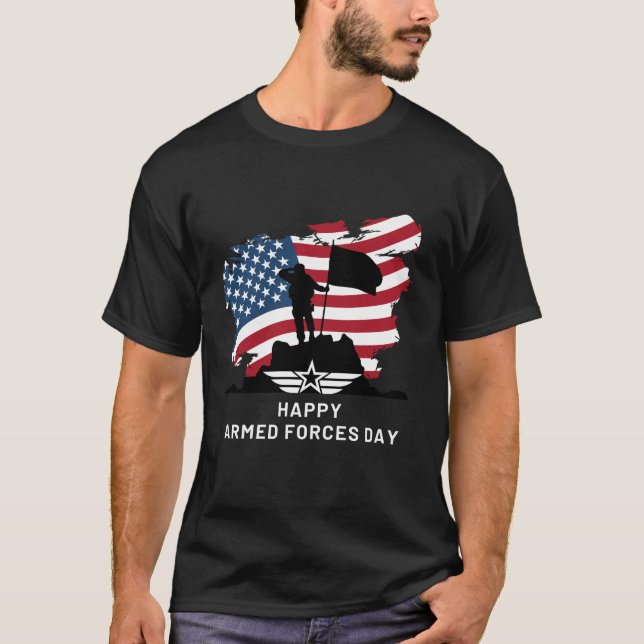 Camiseta Feliz Día de las Fuerzas Armadas (Anverso)