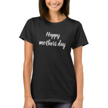 Feliz día de las madres guión negro y blanco perso