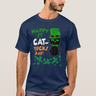 Camiseta Feliz Día de las Trucas del Gato Divertido St Pat'