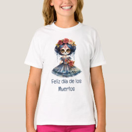 Camiseta Feliz día de los Muertos Chica T-Shirt