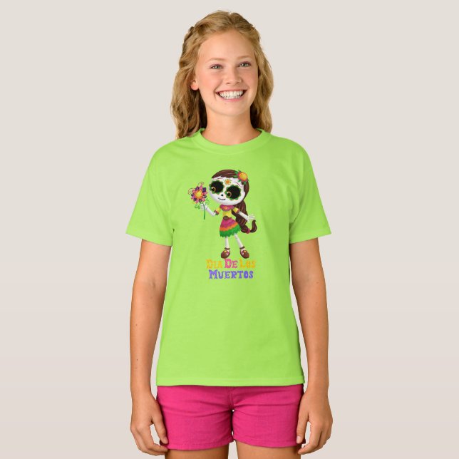 Camiseta Feliz Día De Los Muertos Niños (Anverso completo)