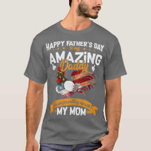 Camiseta Feliz Día de los Padres a mi asombroso tanque de p