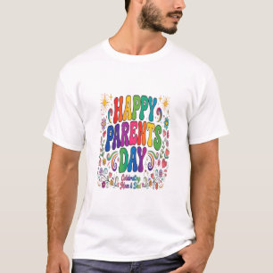 Camiseta Feliz Día de los Padres - Colorido Retro