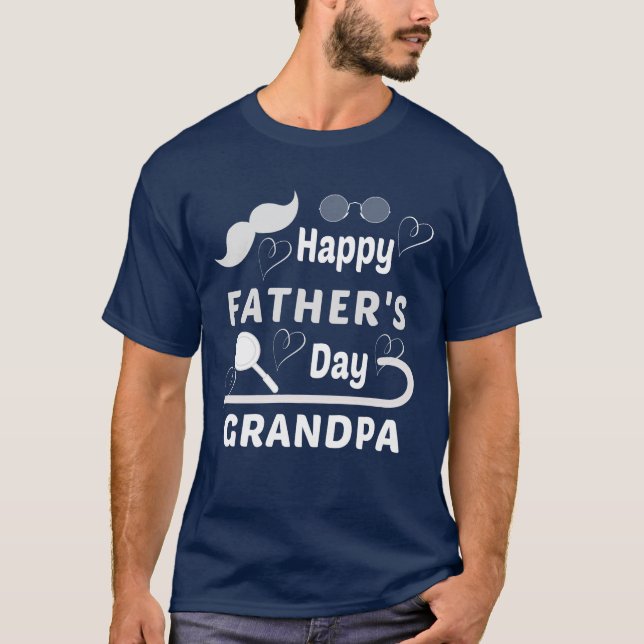 CAMISETA FELIZ DÍA DE LOS PADRES GRANDPA (Anverso)