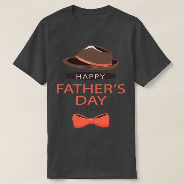 Camiseta Feliz Día de los Padres Te Amo Papá (Diseño del anverso)