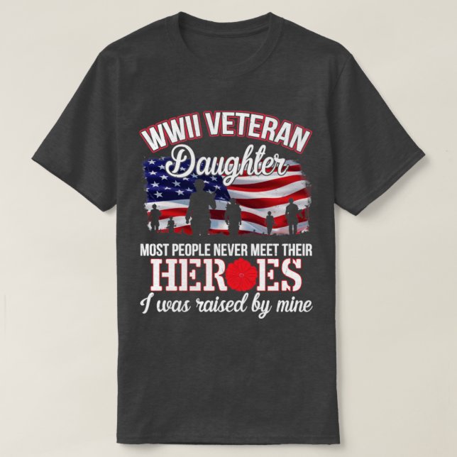 Camiseta Feliz Día De Los Veteranos Para Mí Hija2 (Diseño del anverso)