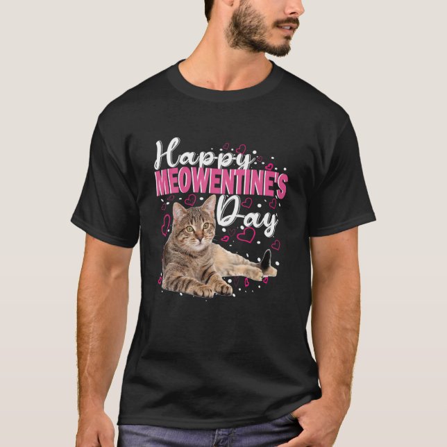 Camiseta Feliz Día de Meowentine al gracioso El día de San  (Anverso)