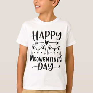 Camiseta Feliz Día de Meowentine al gracioso El día de San 
