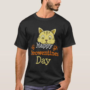 Camiseta Feliz Día de Meowentines Gato Breeder Paw Love Val