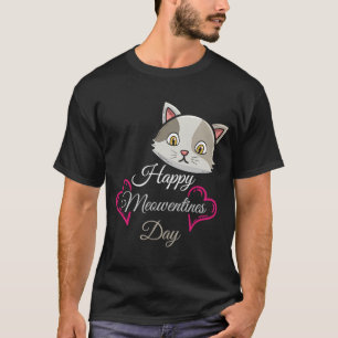 Camiseta Feliz Día de Meowentines Gato Whisperer Paw Love V