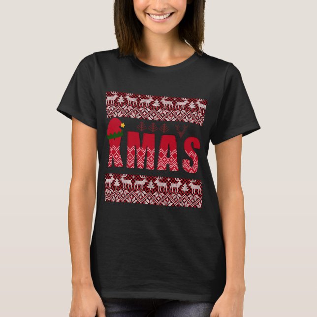 Camiseta Feliz Día de Navidad Elegante (Anverso)