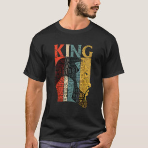Camiseta Feliz Día de Padre Negro 2019 Rey Afro Afri
