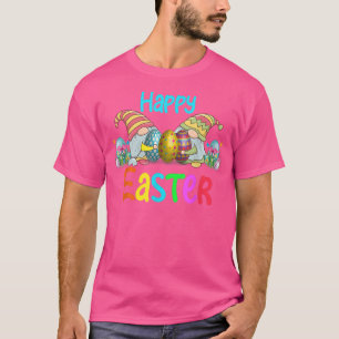 Camiseta Feliz Día de Pascua 2022 Bunny Gnome Hug Eggs de P