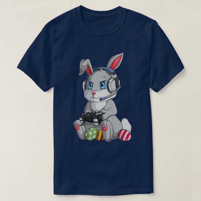 Camiseta Feliz Día de Pascua Bunny Egg Niños Chicas G (Diseño del anverso)