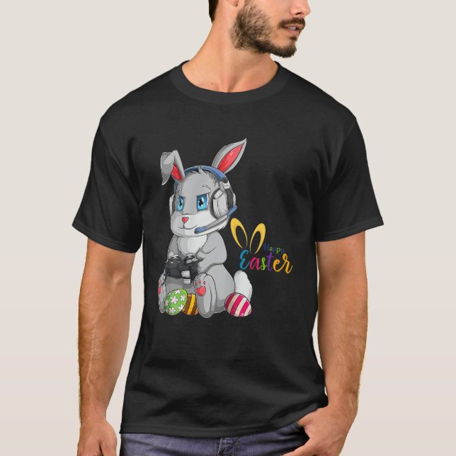 Camiseta Feliz Día de Pascua Bunny Egg Niños Chicas G (Anverso)