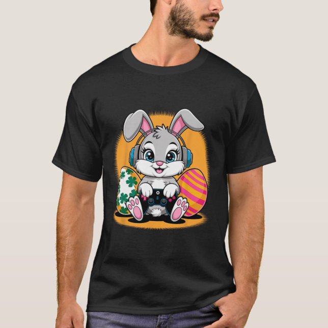 Camiseta Feliz Día de Pascua Bunny Egg Niños Chicas G (Anverso)