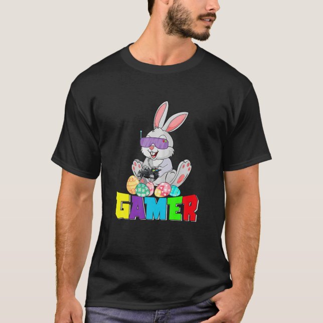 Camiseta Feliz Día de Pascua Bunny Egg Niños Chicas G (Anverso)