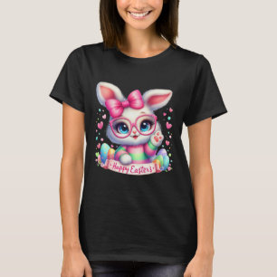 Camiseta Feliz Día de Pascua Bunny Eggs Cute Feliz Conejo d