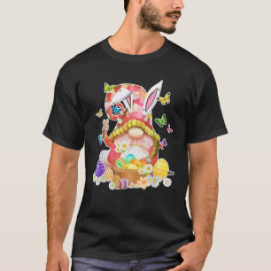 Camiseta Feliz Día de Pascua Bunny Gnome Semana Santa Caza