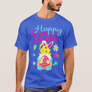 Camiseta Feliz Día de Pascua Bunny Spring Gnome Pascua Huev